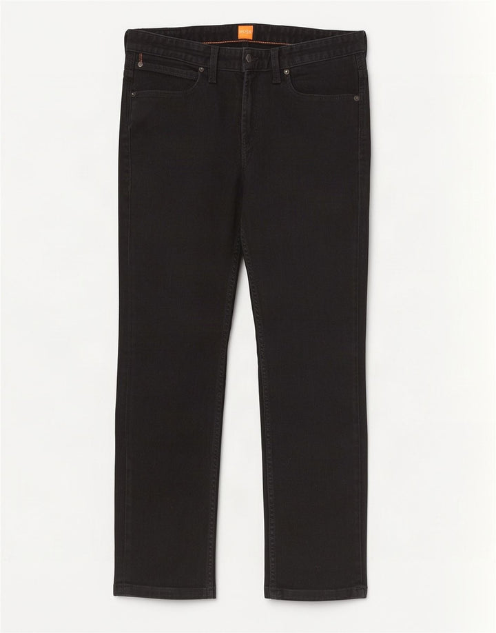 Мужские прямые джинсы Hugo Boss W34 L28, черный хлопок