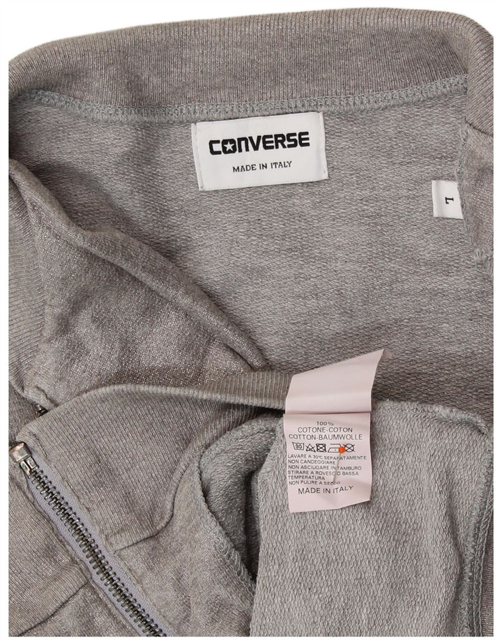 Женский спортивный костюм CONVERSE, верхняя куртка UK 14, большой серебристый хлопок