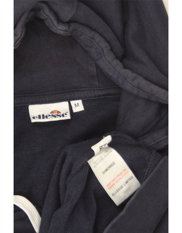 Мужской свитер Ellesse с капюшоном на молнии, средний, темно-синий, хлопковый в полоску
