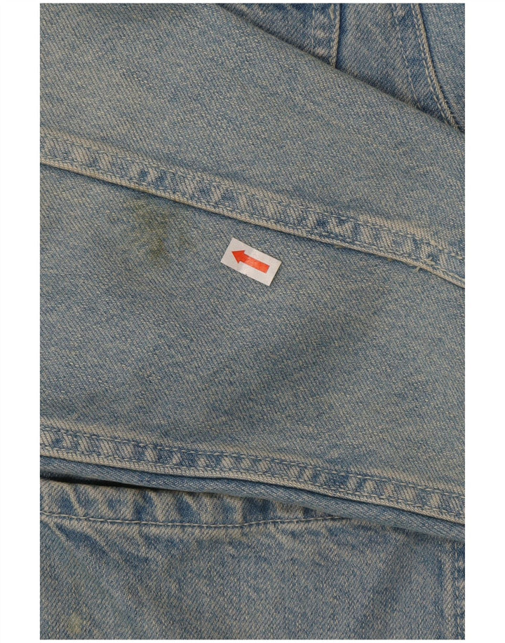 Мужская джинсовая куртка Zara UK 38, хлопок среднего синего цвета