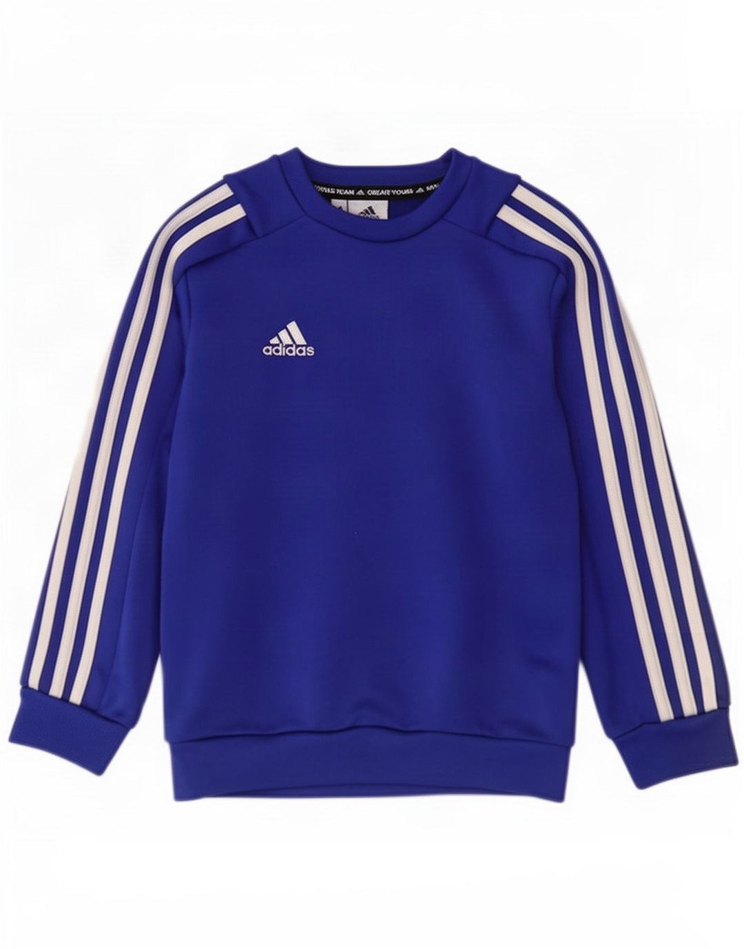 Свитшот Adidas для мальчиков 7-8 лет, синий полиэстер
