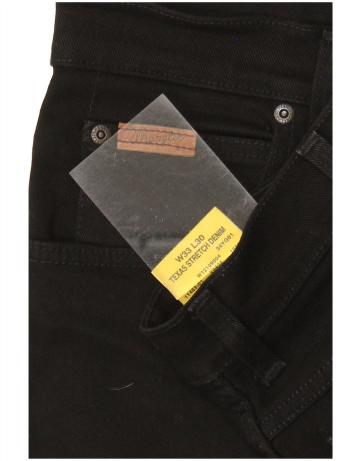 Мужские прямые джинсы WRANGLER Texas Stretch W33 L27, черный хлопок