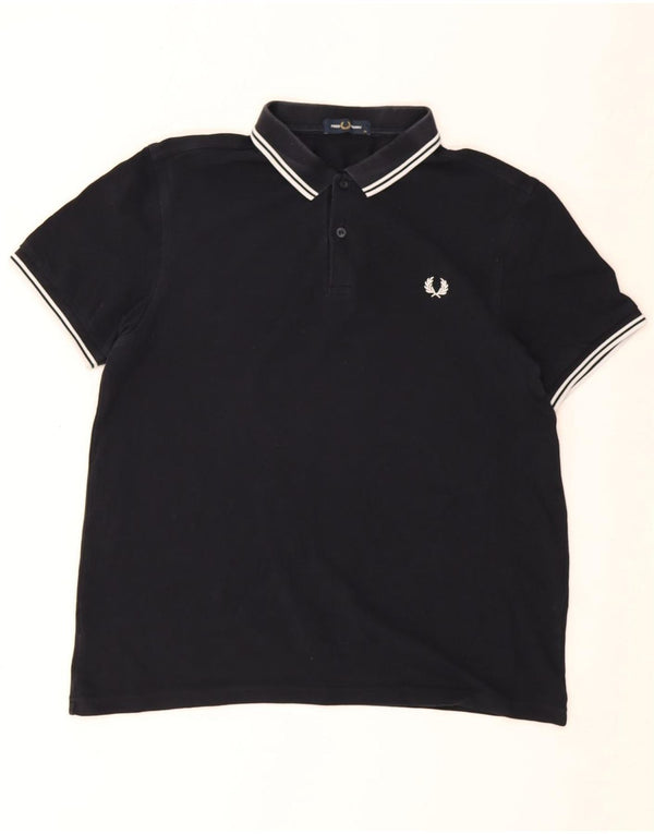 Мужская рубашка-поло Fred Perry XL, темно-синяя, хлопок