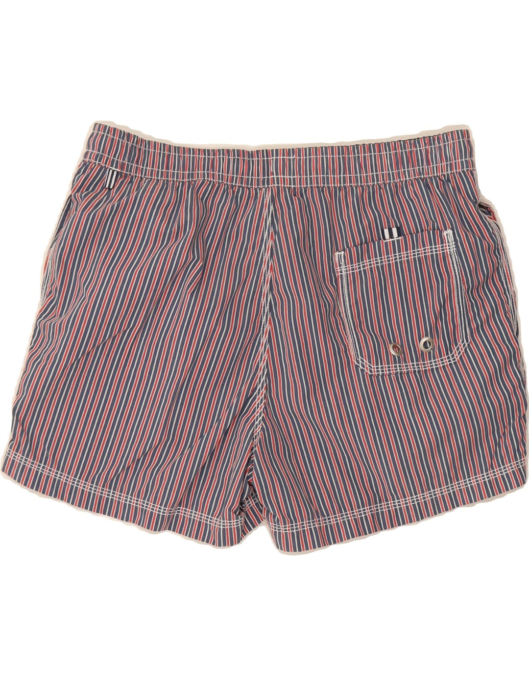 NORTH SAILS Mens Swimming Shorts Medium Red Striped Nylon Vintage North Sails and Second-Hand North Sails from Messina Hembry 