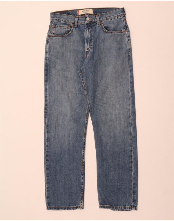 Мужские прямые джинсы Levi's 505 стандартного кроя W32 L30 синие, хлопок