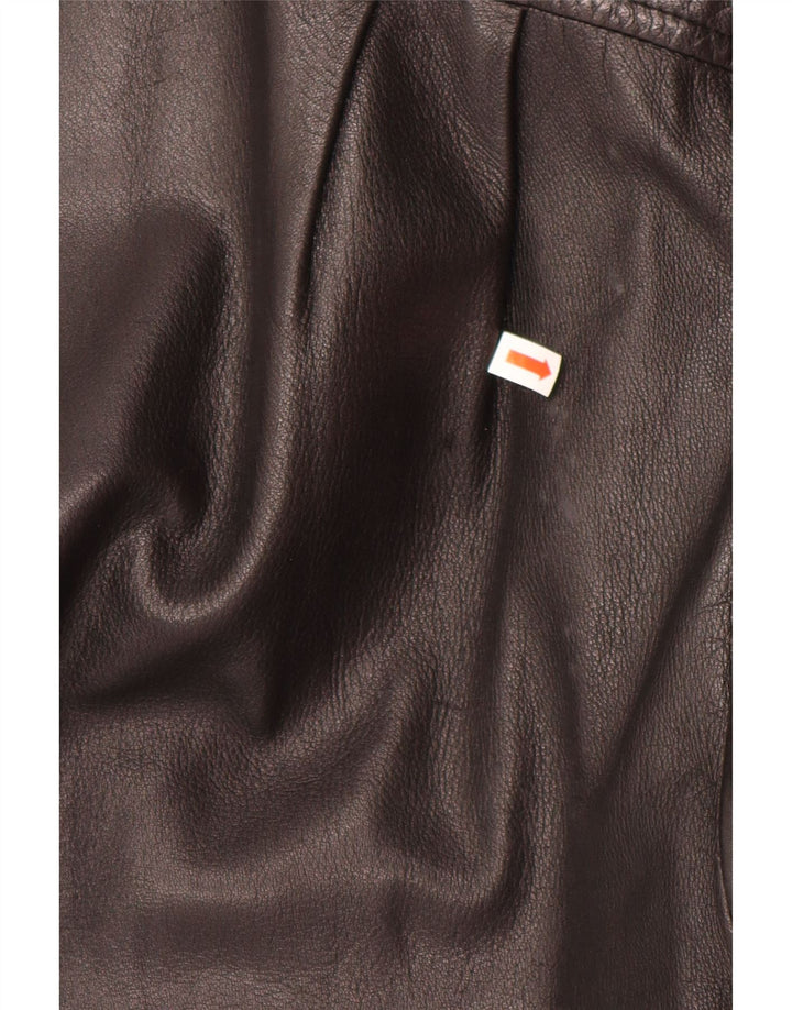 Женская кожаная куртка оверсайз Danier UK 6 XS черная