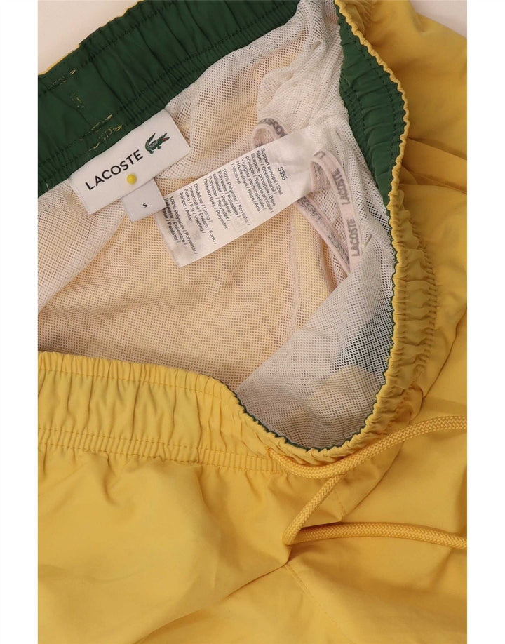 Женские шорты для плавания Lacoste UK 10, маленькие, желтые, полиэстер