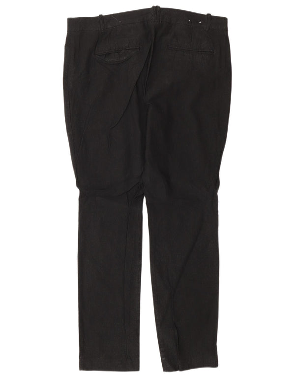 Женские узкие повседневные брюки Calvin Klein, размер США 12, большие W32 L28, черный вискоза