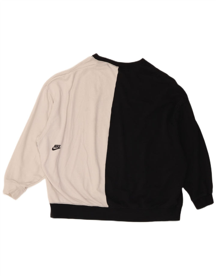 Женский свитер с рисунком Nike UK 10, маленький черный цветной блок
