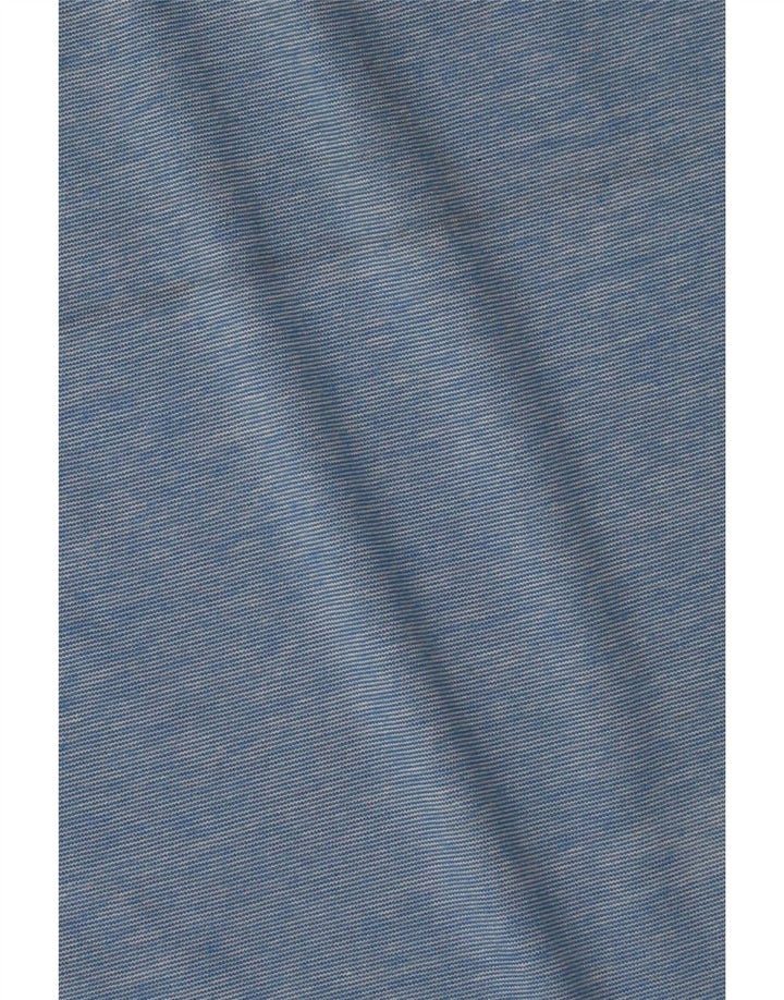 SUPERDRY Мужской жилет из хлопка среднего синего цвета в тонкую полоску