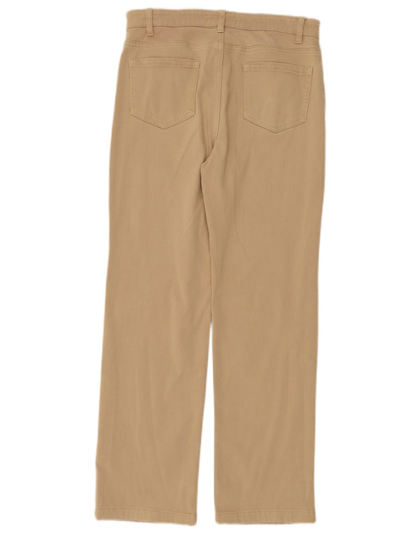Женские прямые повседневные брюки Marks & Spencer UK 12 Medium W30 L28 Бежевые