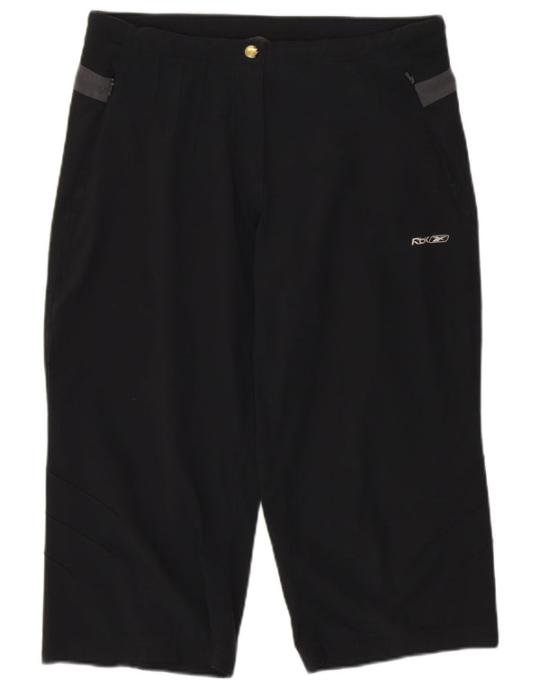 Женские шорты-бермуды Reebok W30, средний черный, полиэстер