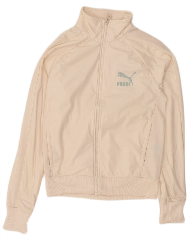 Женский спортивный костюм Puma с графическим рисунком UK 6 XS, белый полиэстер