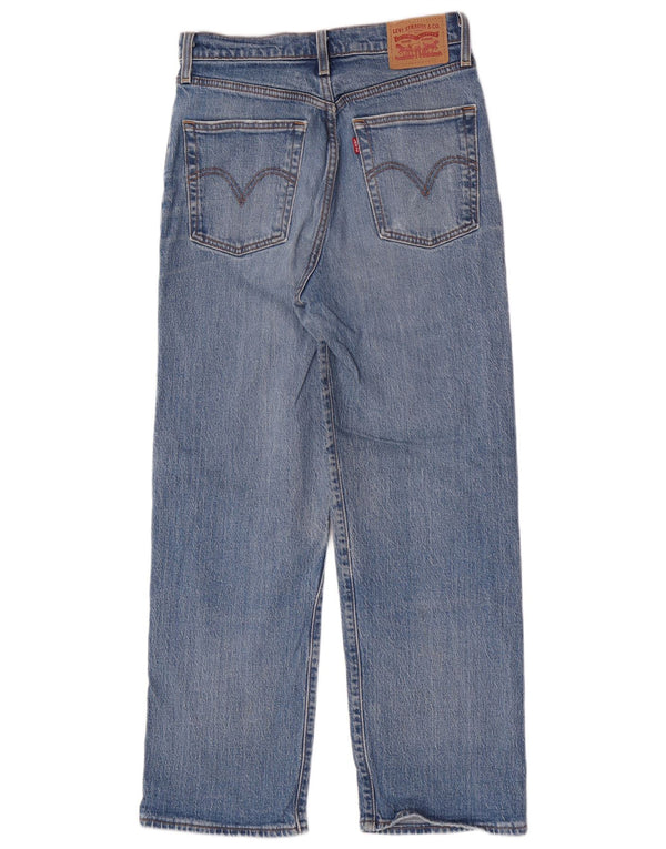 Женские прямые джинсы Levi's с высокой талией W27 L27, синий хлопок