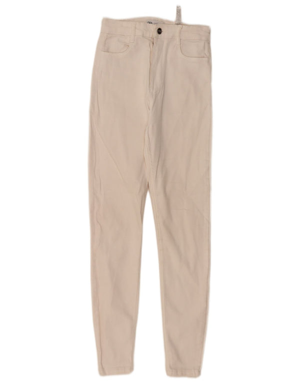 Женские джинсы скинни ZARA EU 36 XS W26 L27 Off White Cotton