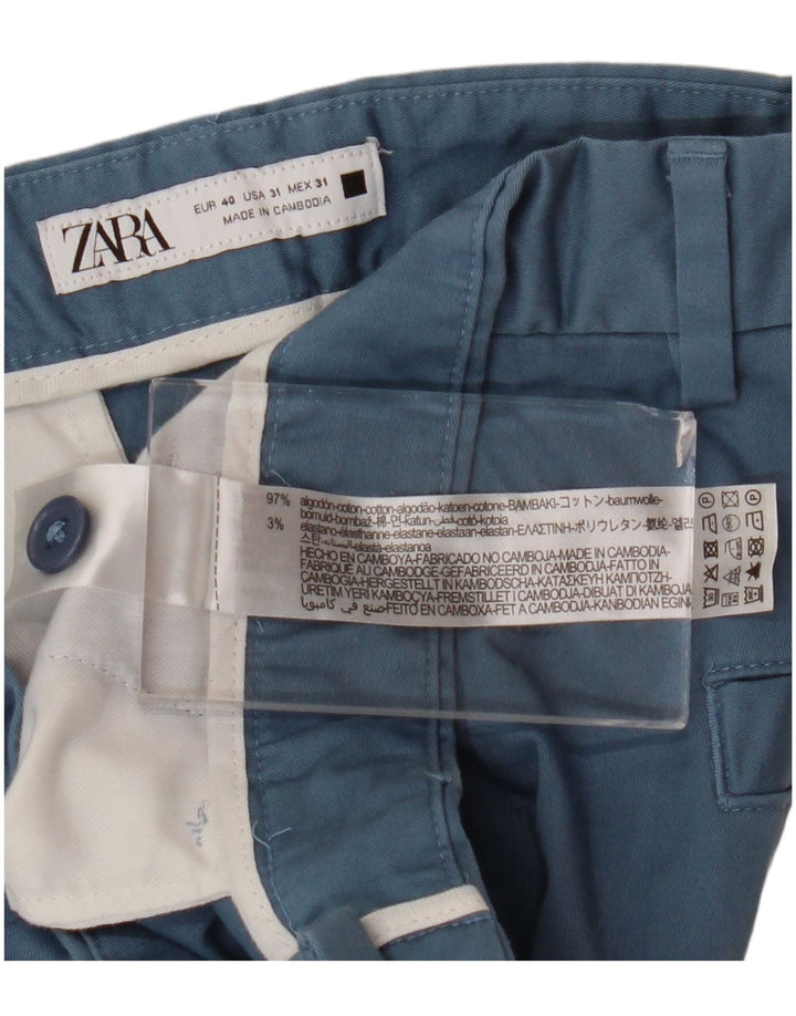 Мужские шорты чинос Zara EU 40 Medium W31 Синие, хлопок