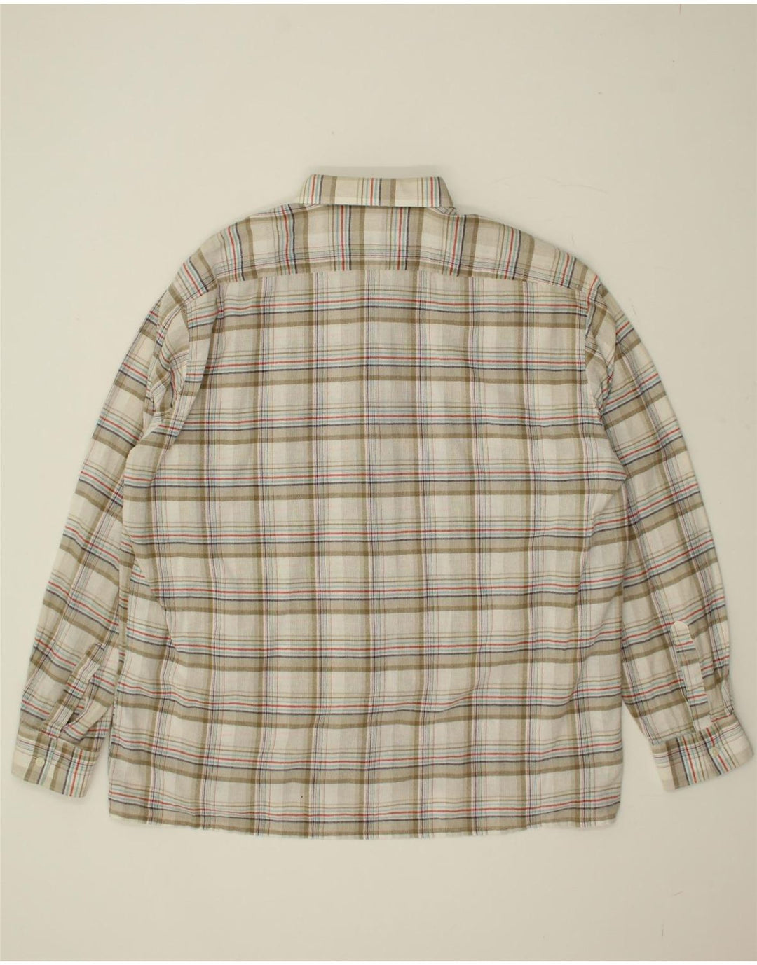 ANGELO LITRICO Mens Shirt Size 45 XL Grey Check Cotton Vintage Angelo Litrico and Second-Hand Angelo Litrico from Messina Hembry 