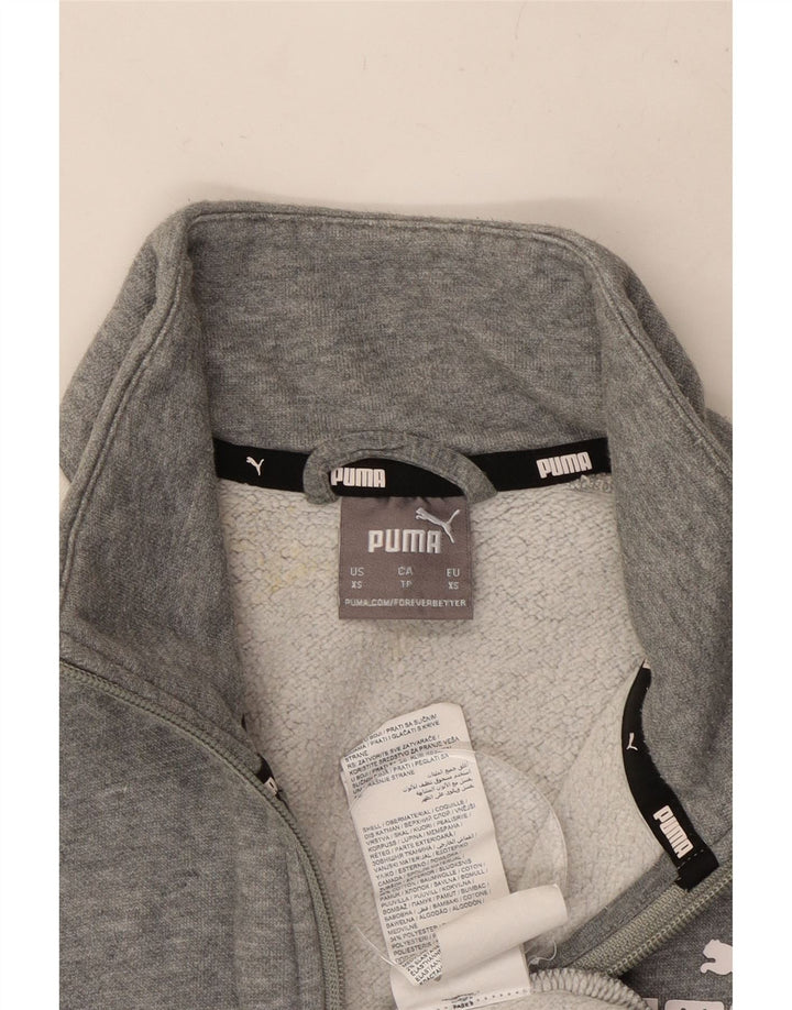 Мужской спортивный костюм PUMA Top Jacket XS Серый хлопок с цветными блоками