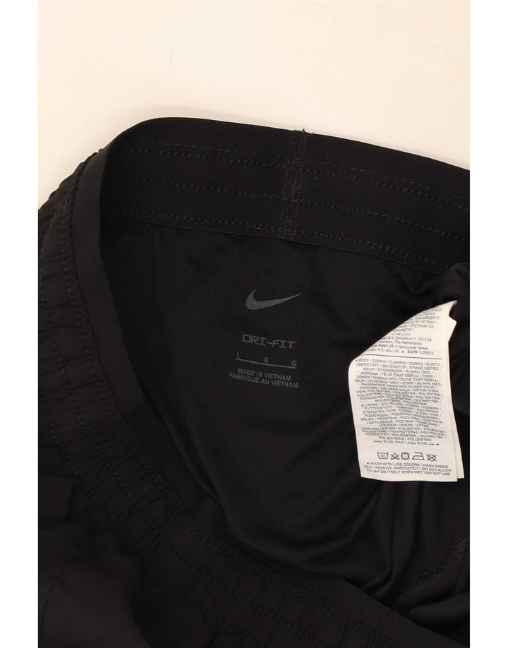 Женские спортивные шорты Nike Dri Fit UK 14, большие черные, полиэстер