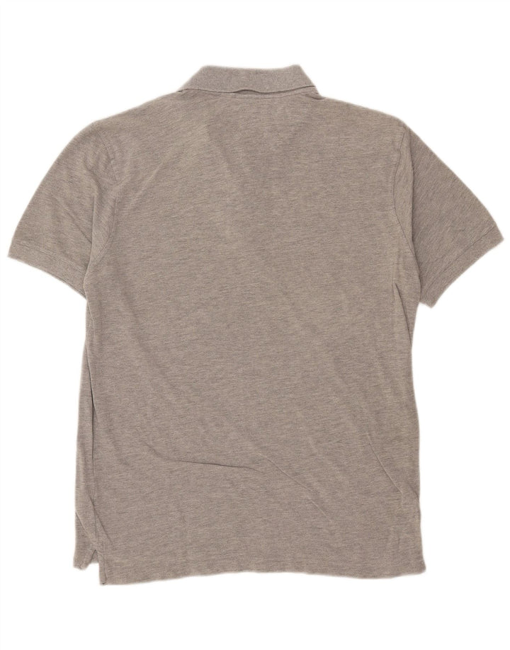 Мужская рубашка-поло Crew Clothing, большая серая хлопковая ткань
