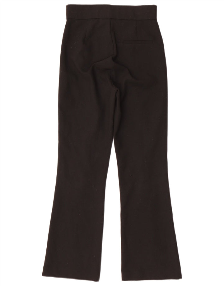 ZARA Женские брюки Bootcut XS W24 L27, черный полиэстер
