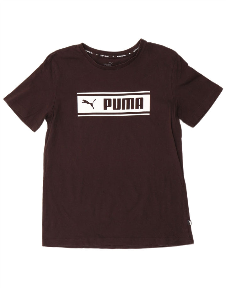 Мужская футболка с рисунком Puma, маленькая, черная