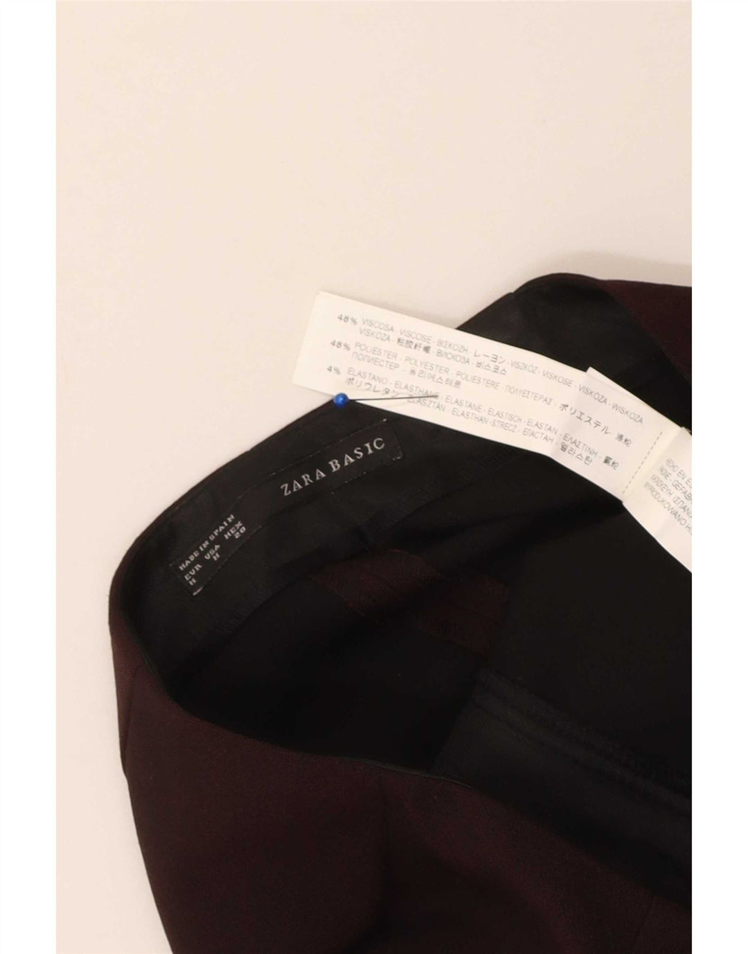Женская юбка-карандаш Zara Medium W28 Бордовая вискоза