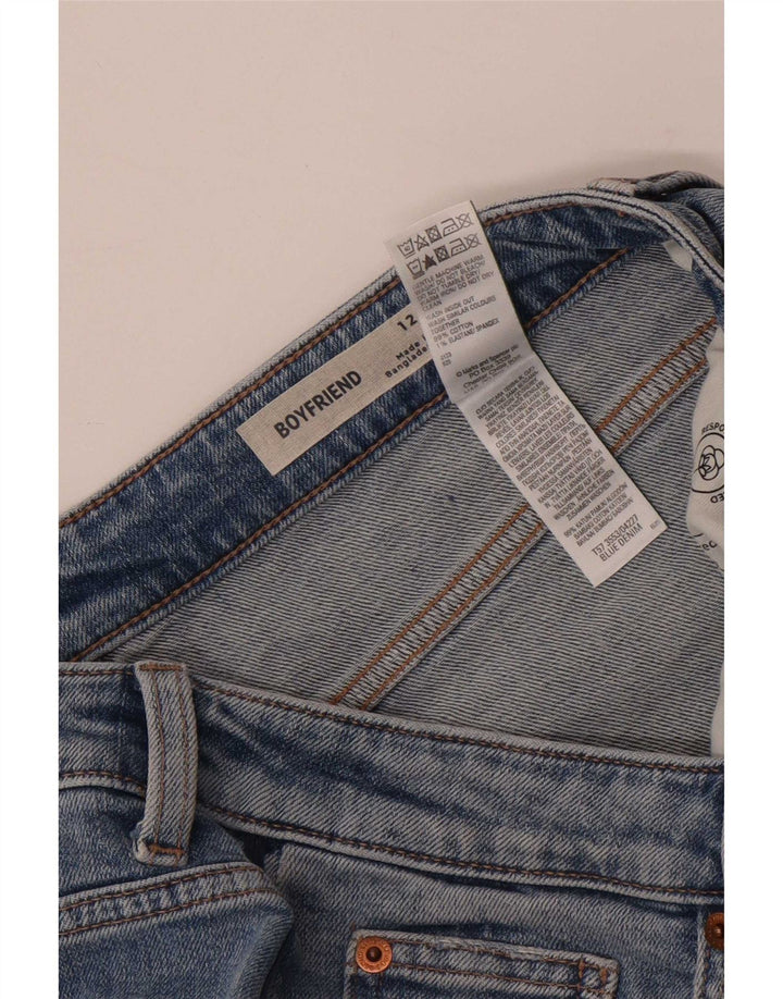 Женские джинсовые шорты-бойфренды Marks & Spencer UK 12, средние W30, синие