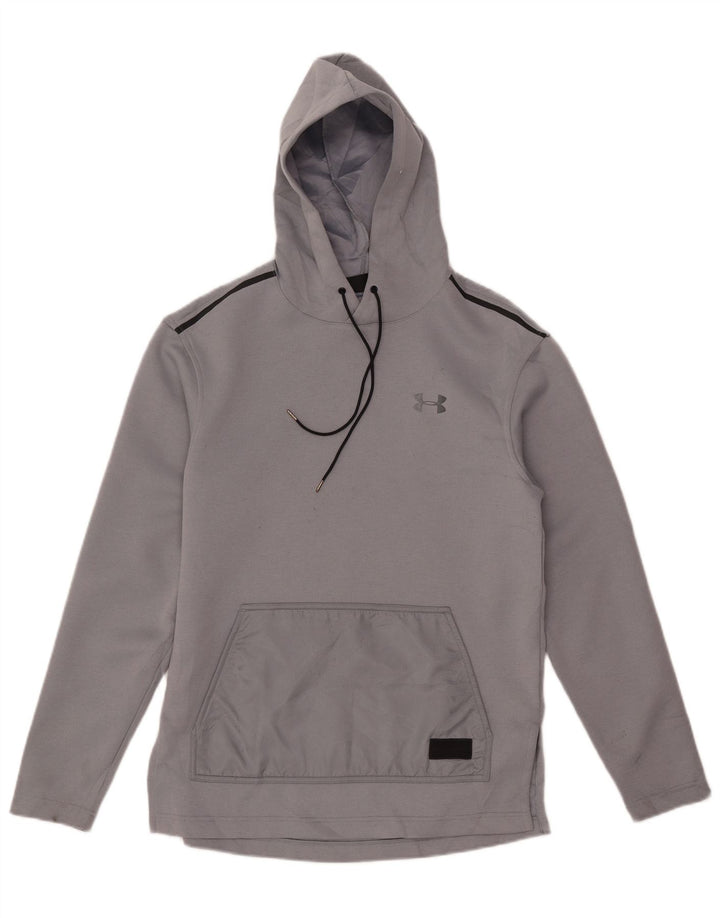 Мужской джемпер с капюшоном Under Armour Cold Gear, маленький серый, полиэстер