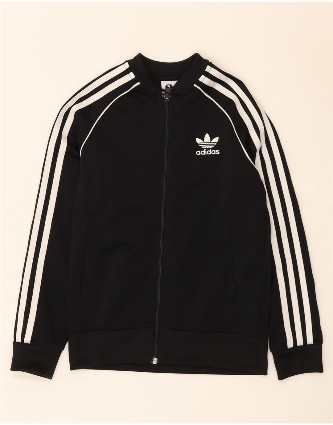 Спортивный костюм Adidas для мальчиков, верхняя куртка 8-9 лет, черный полиэстер