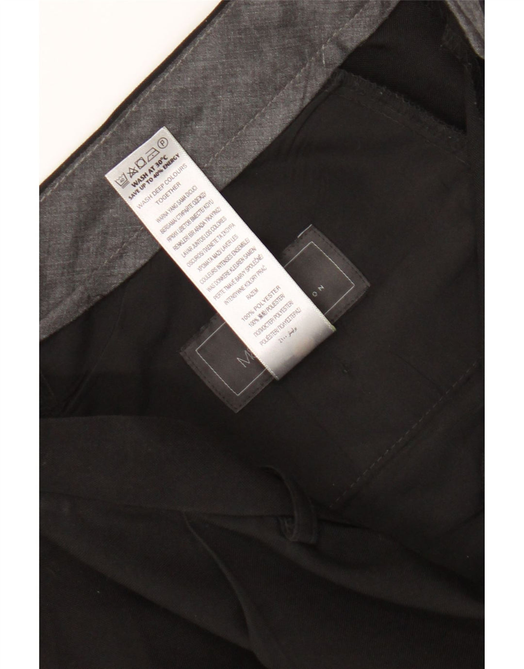 Мужские костюмные брюки Marks & Spencer W36 L31 черные из полиэстера