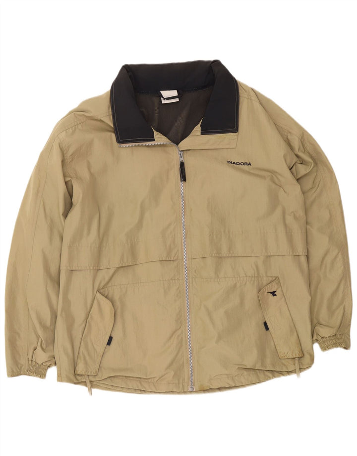 Мужская дождевик Diadora UK 42 XL Бежевый Полиамид