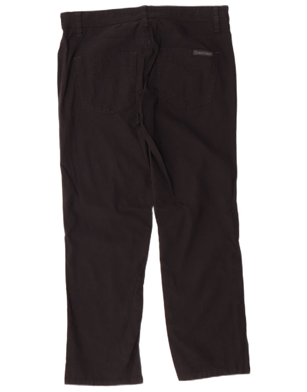 Женские повседневные брюки Calvin Klein Jeans США 6, маленькие W32 L26, черные классические