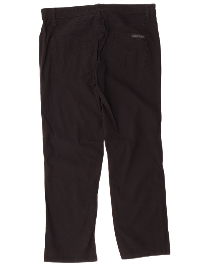 Женские повседневные брюки Calvin Klein Jeans США 6, маленькие W32 L26, черные классические