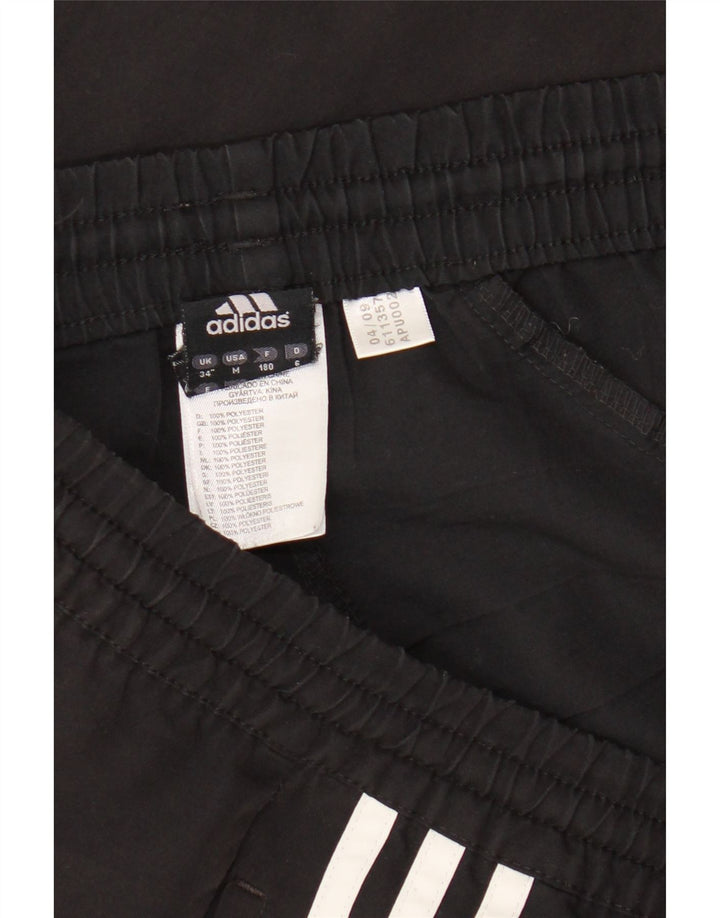Мужские спортивные шорты Adidas, большие черные из полиэстера