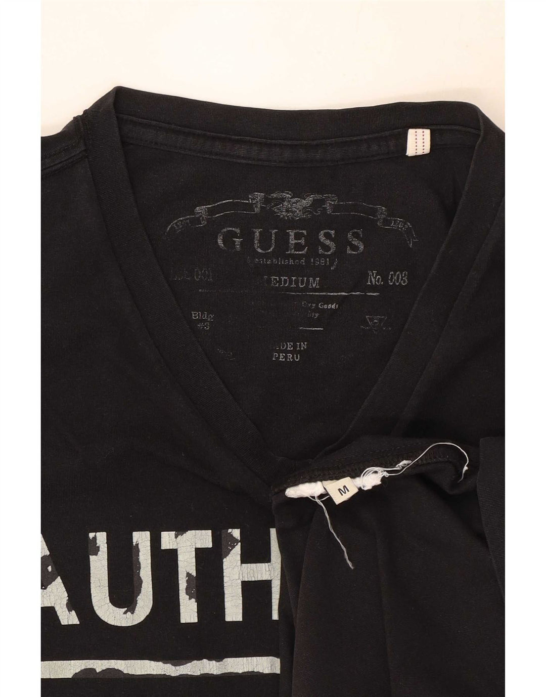Мужская футболка Guess с рисунком, средний черный