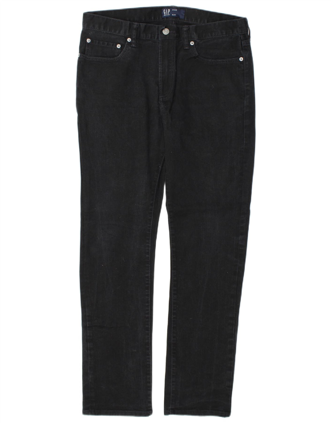 GAP Mens Slim Jeans W31 L32 Black Cotton