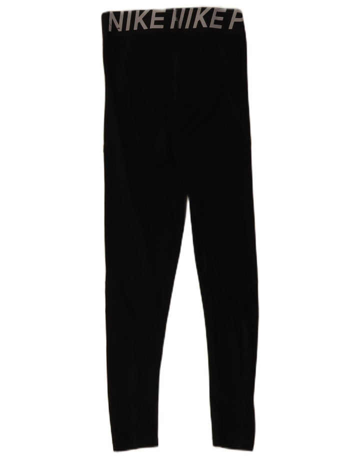 Женские леггинсы с рисунком Nike Dri Fit UK 8, маленькие черные