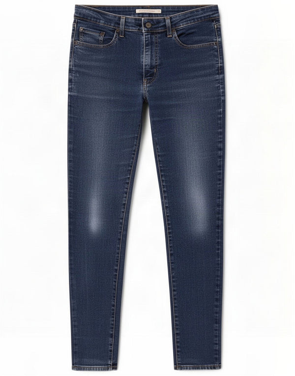 Женские джинсы скинни Levi's 721 с высокой посадкой W31 L30, синий хлопок