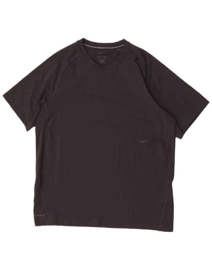 Мужская футболка Nike Dri Fit, большой черный полиэстер