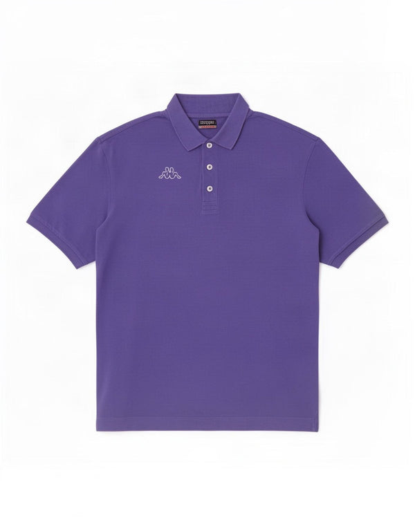 Kappa Mens Polo Shirt XL Purple Cotton
