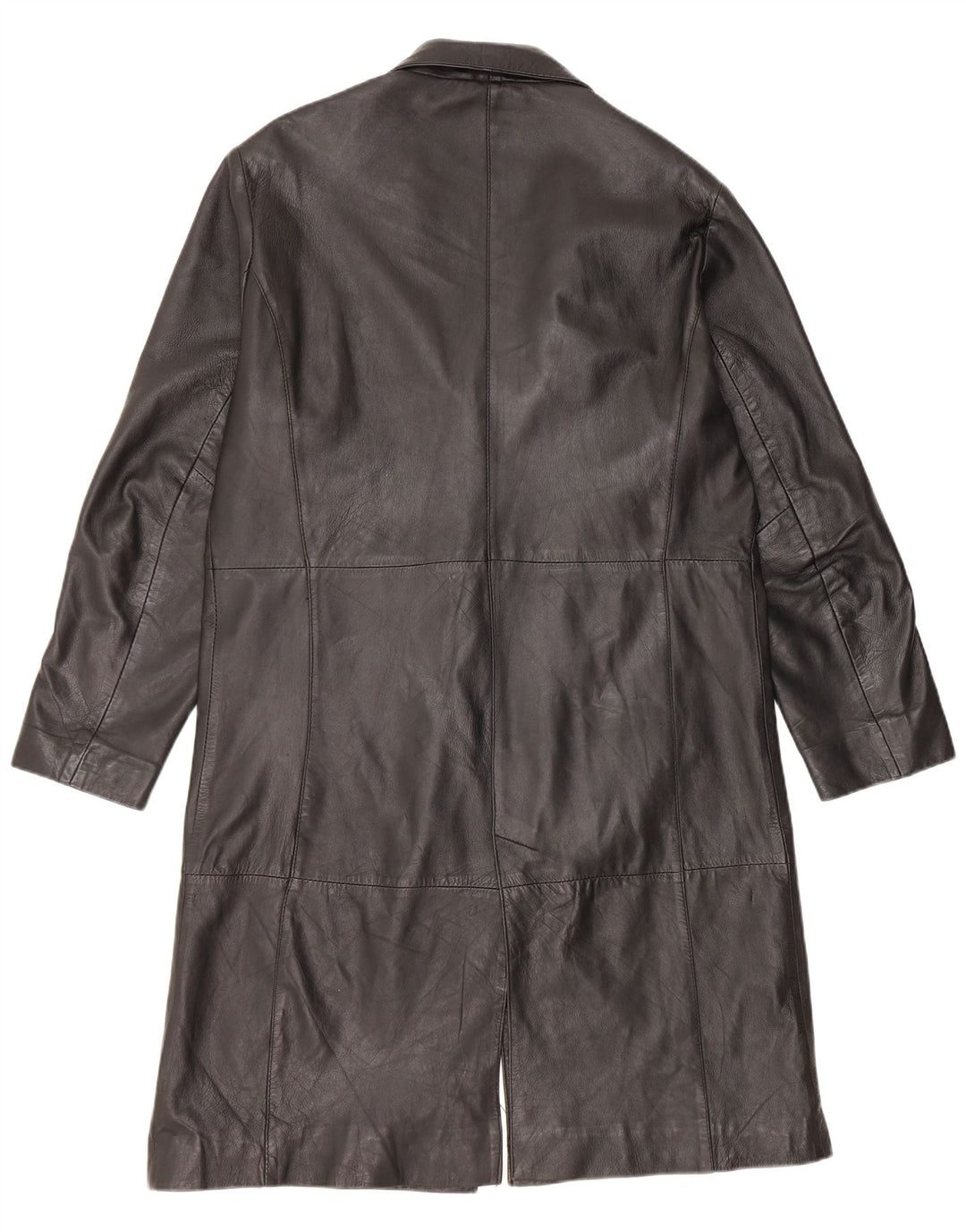Мужское кожаное пальто VINTAGE UK 42 XL, черное кожаное