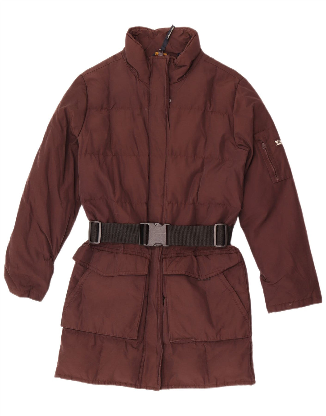 Женское стеганое пальто Woolrich UK 10, маленький коричневый хлопок