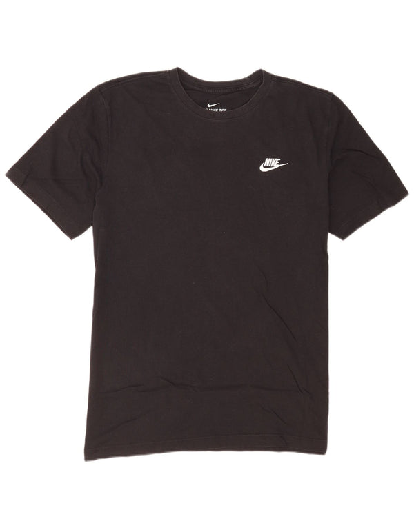 Мужская футболка Nike из хлопка среднего размера, черная