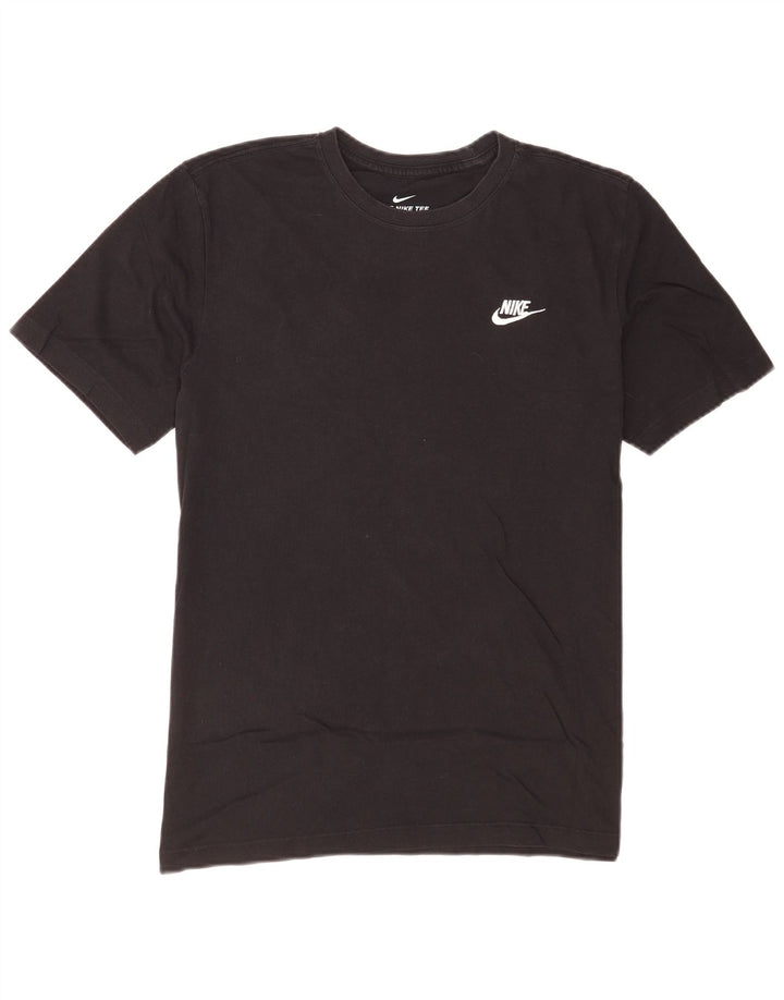Мужская футболка Nike из хлопка среднего размера, черная
