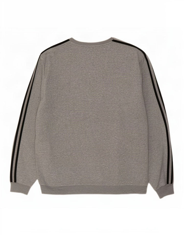 Мужской свитер Adidas Jumper XL Серый хлопок в крапинку