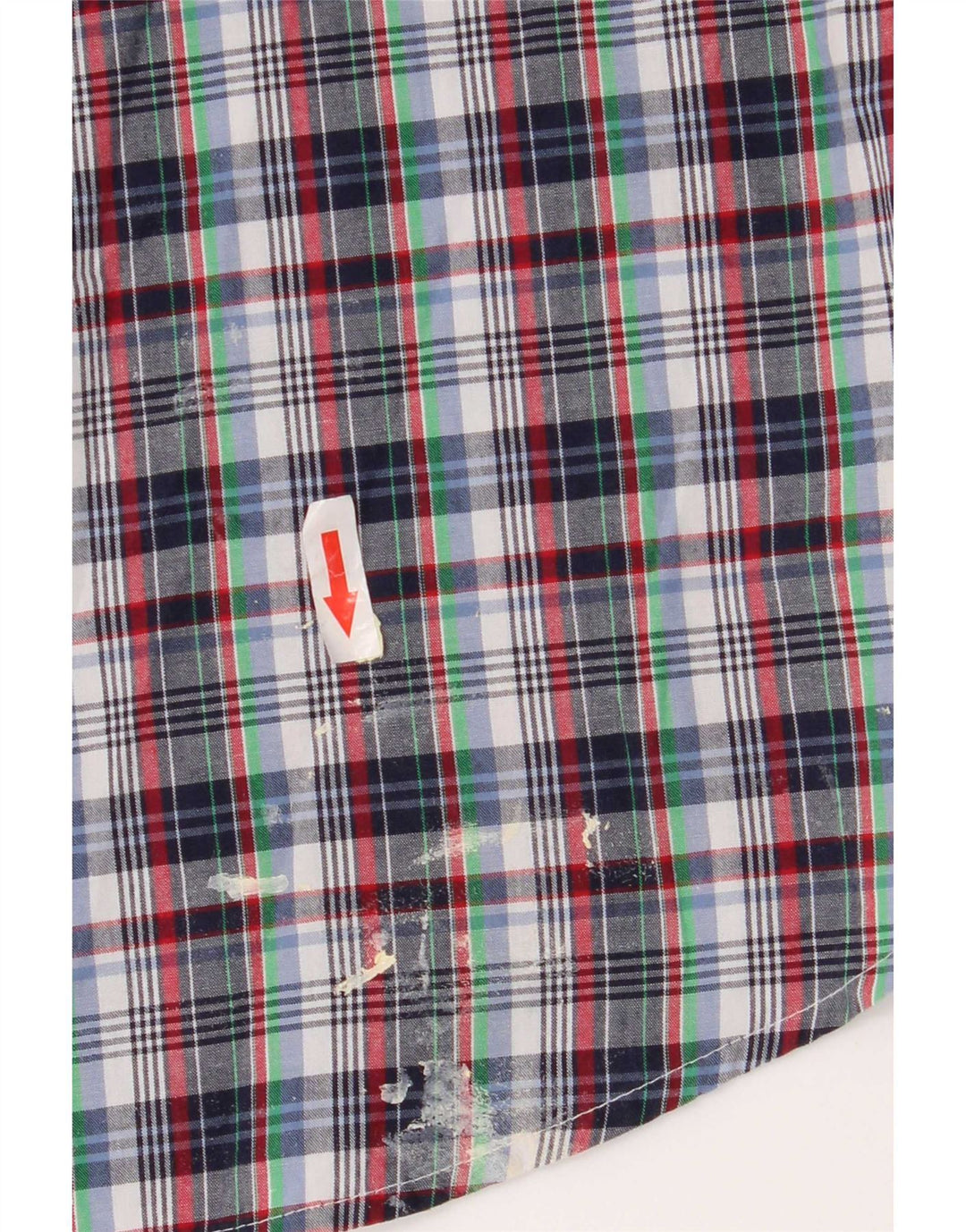 Мужская рубашка с коротким рукавом Chaps Easy Care, 2XL, хлопковая разноцветная клетка