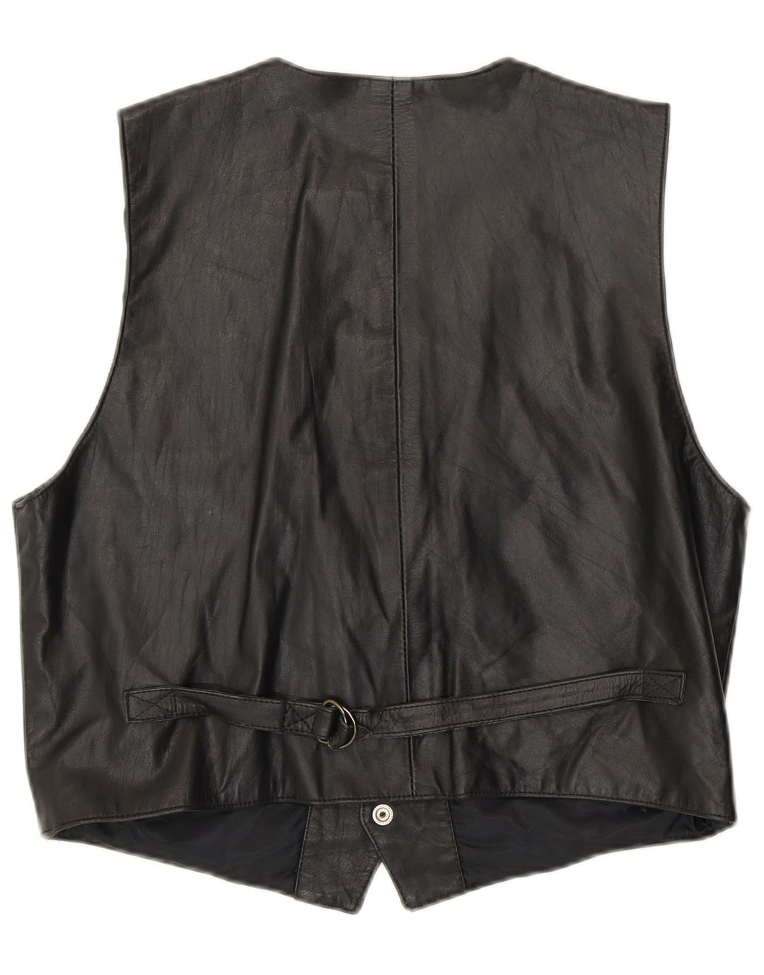 Женский кожаный жилет с винтовкой UK 16, большой черный байкерский размер