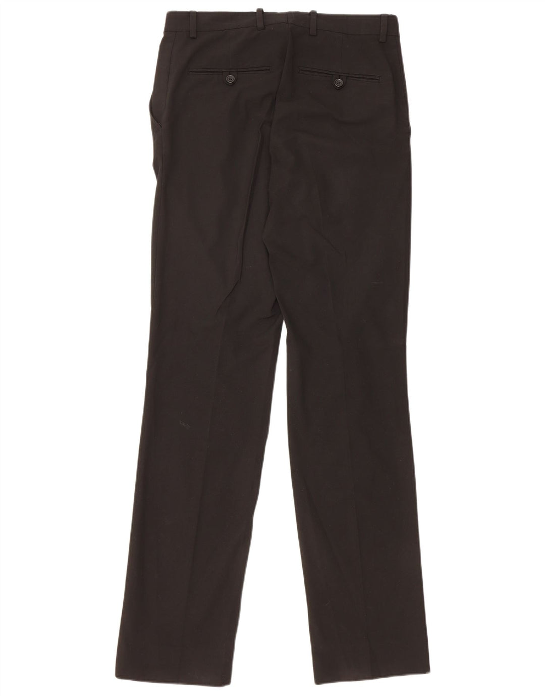 Мужские прямые костюмные брюки Zara EU 38 Small W30 L35, черный полиэстер