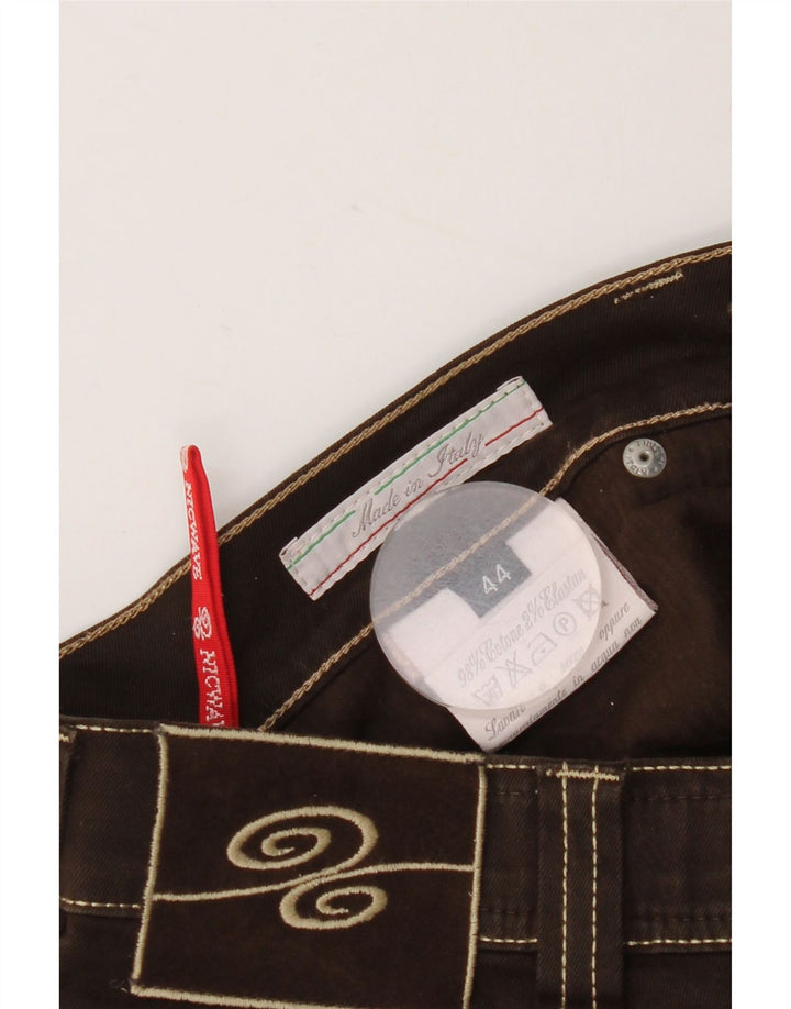 Женские зауженные джинсы Nickwave IT 44 Medium W30 L34 Коричневые, хлопок